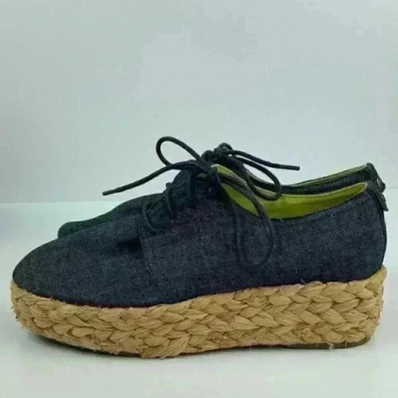 Calvin Klein jeans platforms Keri 39.5 9.5 blue - Picture 3 of 8